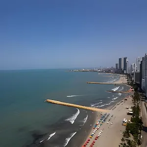 Laurdhomes Lujoso Apto Piso 28 Frente Al Mar, 2bth Apartamento Cartagena